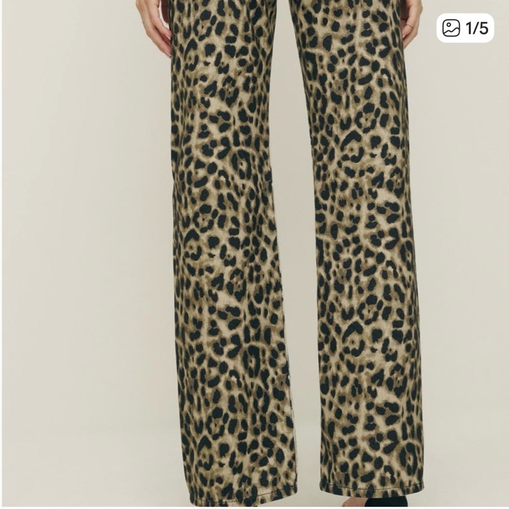 Reformation Leopard High Rise Cary sz 27 *hemmed